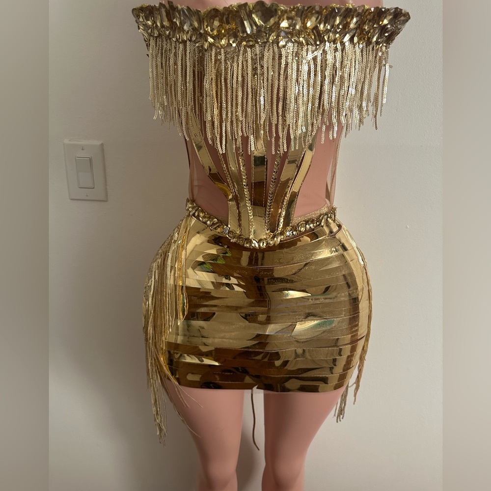 Alglist Gold Dress